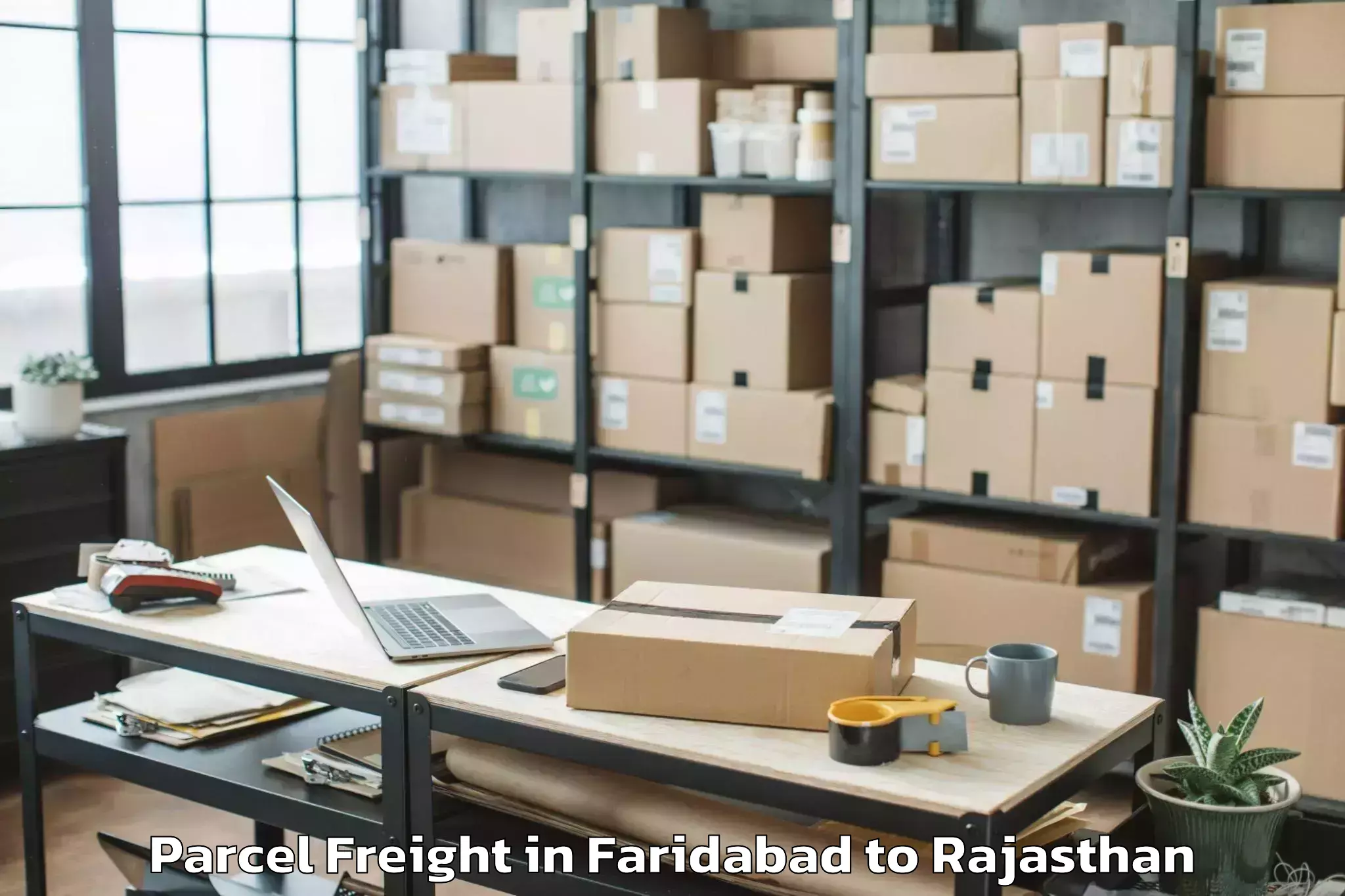 Easy Faridabad to Sri Madhopur Parcel Freight Booking